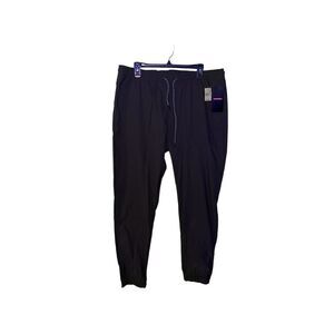 Union Bay Mens Stretch Jogger Pants Black/Charcoal Color Size XL NWT